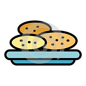 Snack food icon vector flat