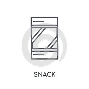 Snack linear icon. Modern outline Snack logo concept on white ba