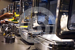 Snacks at the buffet .