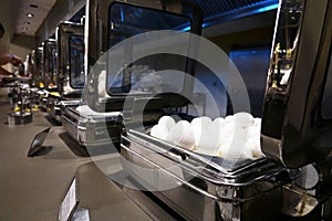 Snacks at the buffet .