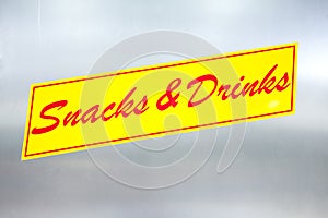 Snacks and drinks sticker