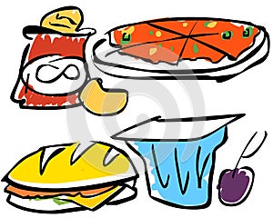 SNACKS illustrations