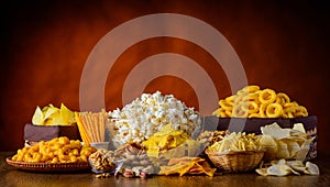 Snacks, Nuts and Popcorn photo