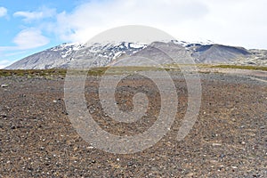 SnaefellsjÃƒÂ¶kull Mountain in SnaefellsjÃƒÂ¶kull National Park at Snaefellsnes Peninsula in Iceland