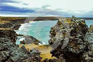 Snaefellsnes peninsula in the Western coast of iceland, known for the idyllic landscapes and volcanic rock