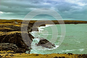 Snaefellsnes peninsula in the Western coast of iceland, known for the idyllic landscapes and volcanic rock