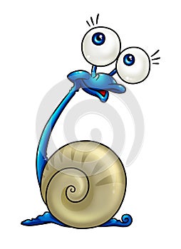 Caracol el gran ojos ridículo diseno de pintura 