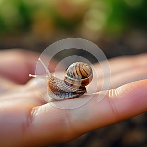 Snail in Hand