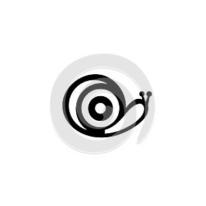 Snail icon isolated on white background photo