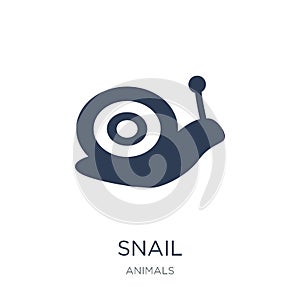 Snail icon. Trendy flat vector Snail icon on white background fr