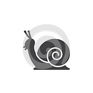 Snail icon vector, filled flat sign