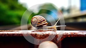 A Snail Journey on the Rail. Generative AI