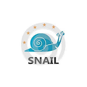 Snail logo vector template icon design