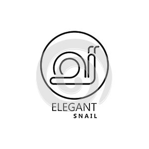 Snail logo vector template icon design