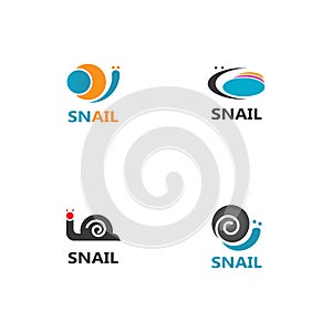 Snail logo vector template icon design