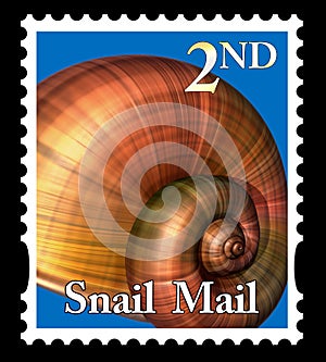 Snail mail stamp