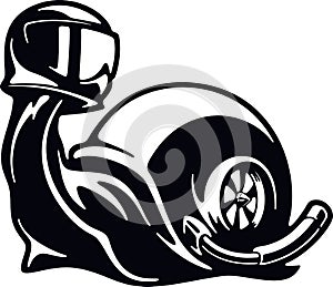 Snail, turbo, boost - Sticker for car isolated on white