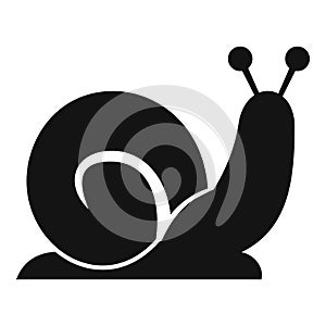 Snail velocity icon simple vector. Work effective plan