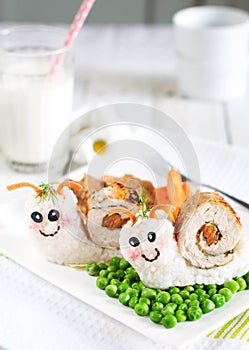 Snails food art