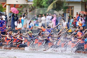 Snake boat race team, participating Nehru Trophy Boat race Punnamada,Alleppey.