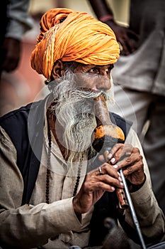 Snake charmer photo