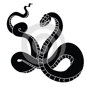 Snake cobra tattoo style Cobra vector.