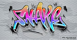 Graffiti text effect