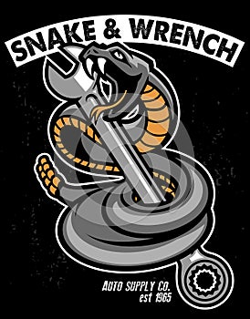 Snake with hold the wrench