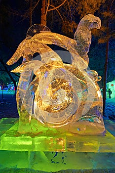 The snake ice-lantern festival
