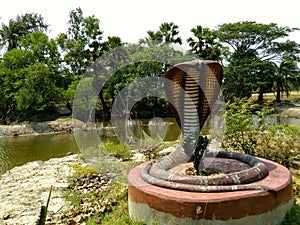 Snake Idol in rural India.