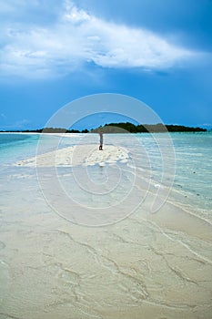 Snake island beach palawan philippines