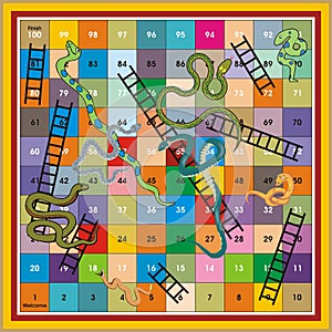 Snake Ladder Ludo-Print & Play