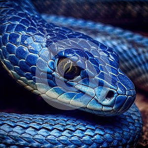 snake, offering an up-close view of this fascinating reptile. photo