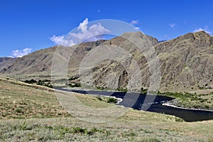 Snake River Idaho in Hell`s Canyon near Suicide point 1