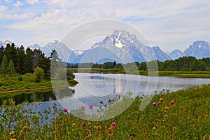 The Snake River and Oxbow Bend in Grand Teton National Park