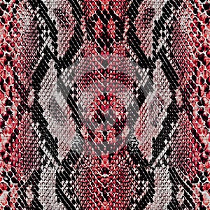 Snake skin texture seamless pattern colored