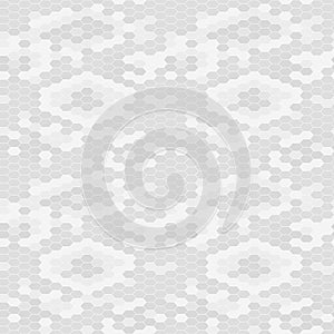 Snake skin texture. Seamless pattern gray background. Vector
