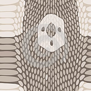 Snake skin texture. Seamless python skin pattern. Vector