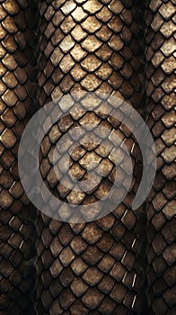 Snake skin textured background. Lizard, fish, reptile scales. Concepts of texture, luxury materials, exotic leather