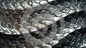 Snake skin textured background. Lizard, reptile scales. Concepts of texture, luxury materials, exotic leather, detailed