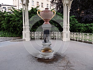 Snake Spring Fountain or No. 15 Hadi Pramen in Karlovy Vary, Czech Republic