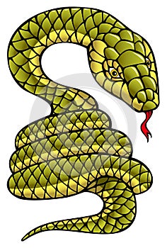 Snake, symbol of coming year