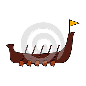 Snakeboat of onam celebration design