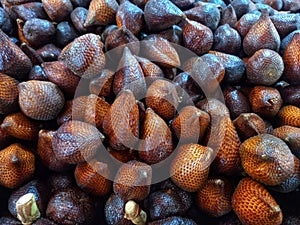 Snakefruit at Berastagi traditional fruit market