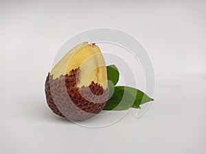 Snakefruit  on white background