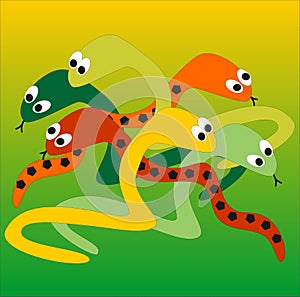 Serpientes ilustraciones 