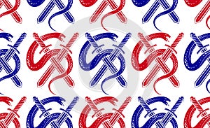 Snakes seamless background, vector dangerous venom serpents pattern.