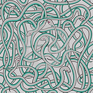 Snakes - seamless pattern photo