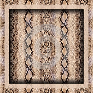 snakeskin textured silk scarf design