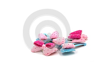 Snap Barrette Hair Clips on white background.